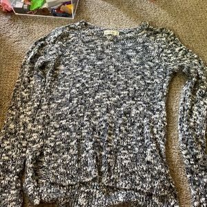 Black and white sweater